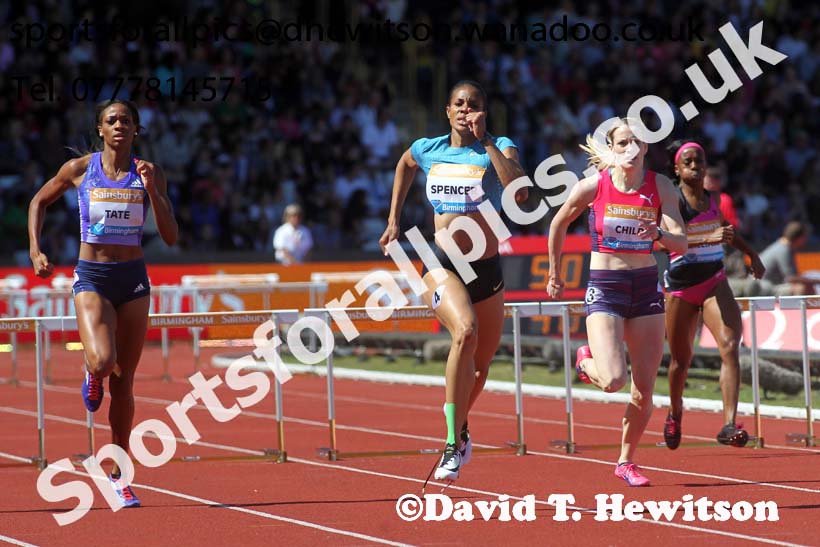 Womens 400 metres hurdles, IAAF Diamond League, Birmingham. Photo: David T. Hewitson/Sports for All Pics